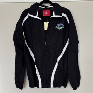 NFL Black & White Windbreaker Jacket